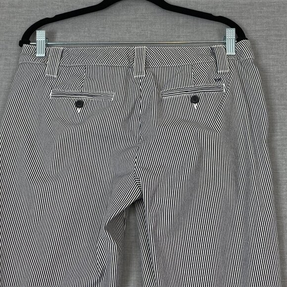 Tommy Hilfiger Striped Trousers Sz 8 Dress Pants Blue and White - Picture 8 of 13